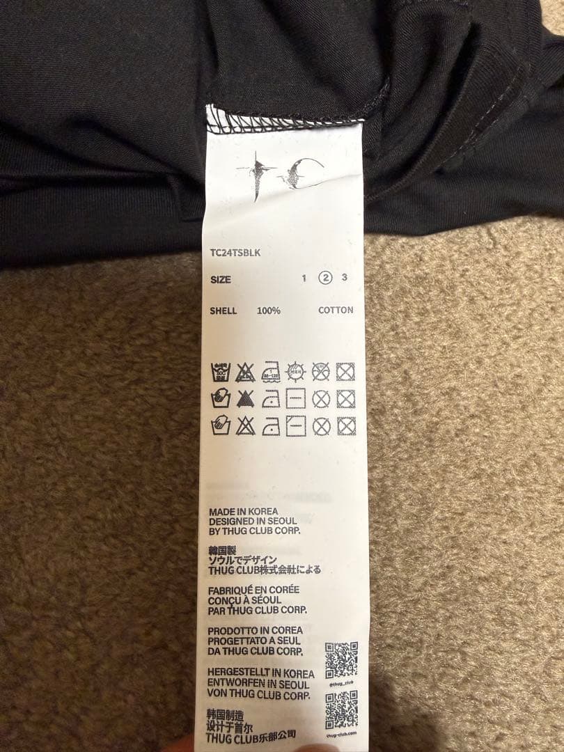 THUG CLUB タンクトップ ブラック 2 SIZEサグクラブ　新品未使用