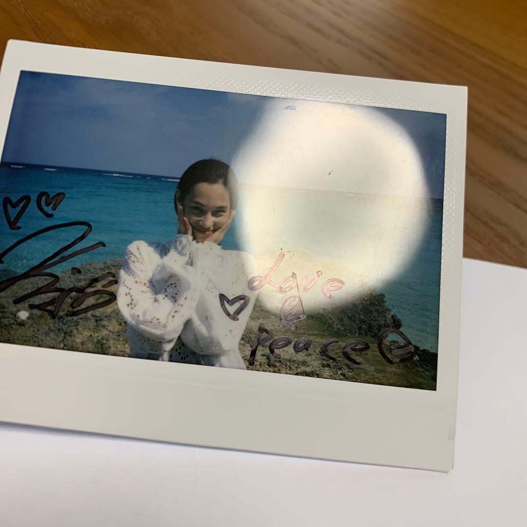 水原希子　直筆サイン チェキ　コラボ