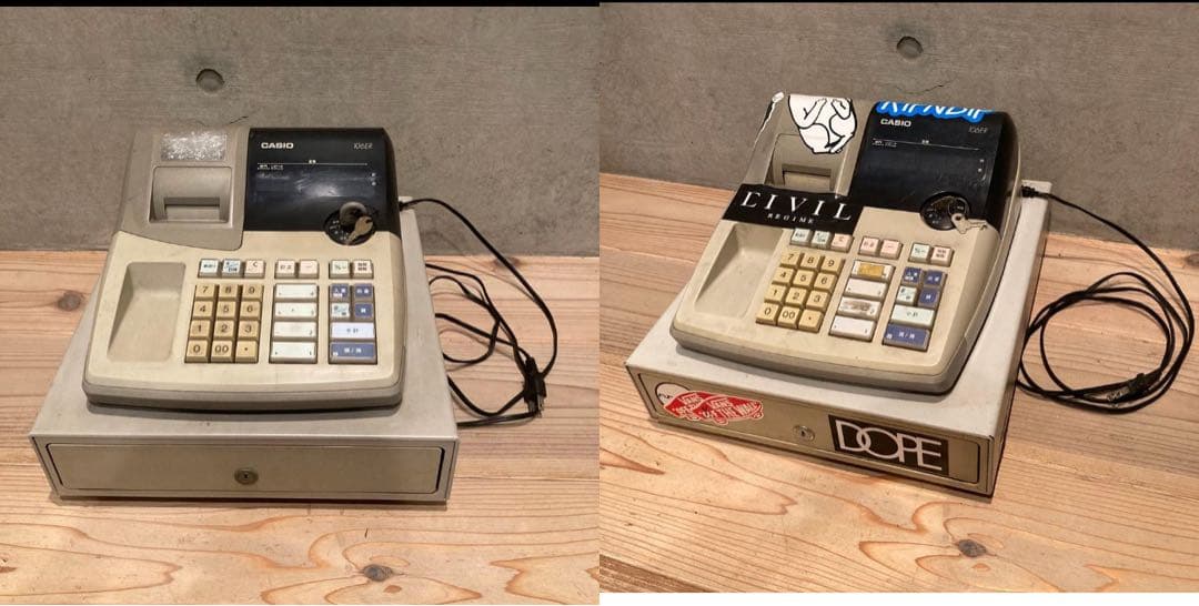 CASIO レジスター ２台まとめ　106ER 58mm用紙　店舗　什器　業務用