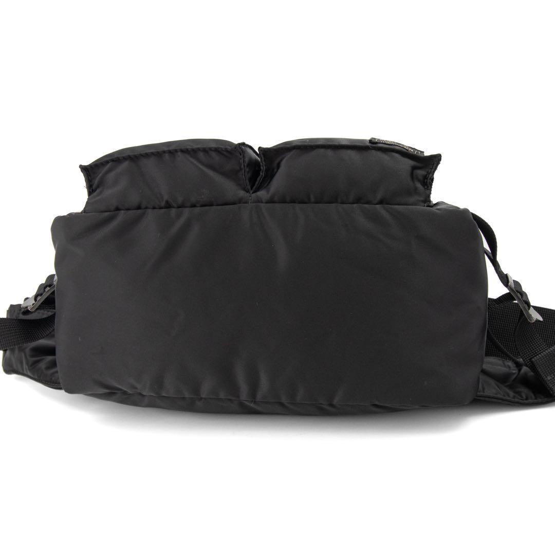 A055【近年モデル／美品】ポーター／タンカー　ヒップバッグ　ボディバッグ　黒