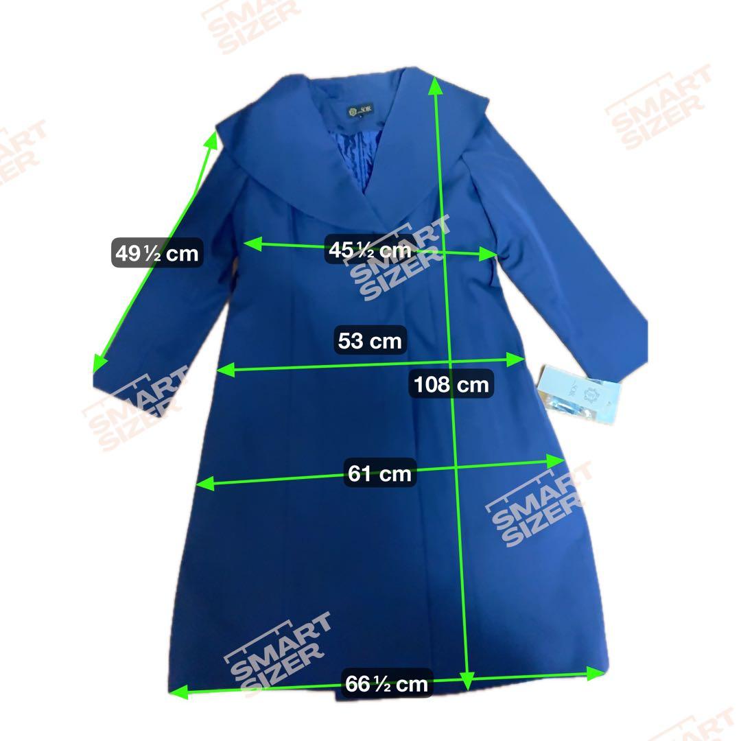 【新品未使用】コート紺ネイビー　東京ソワールLサイズ　暖かいインナー付　半額以下