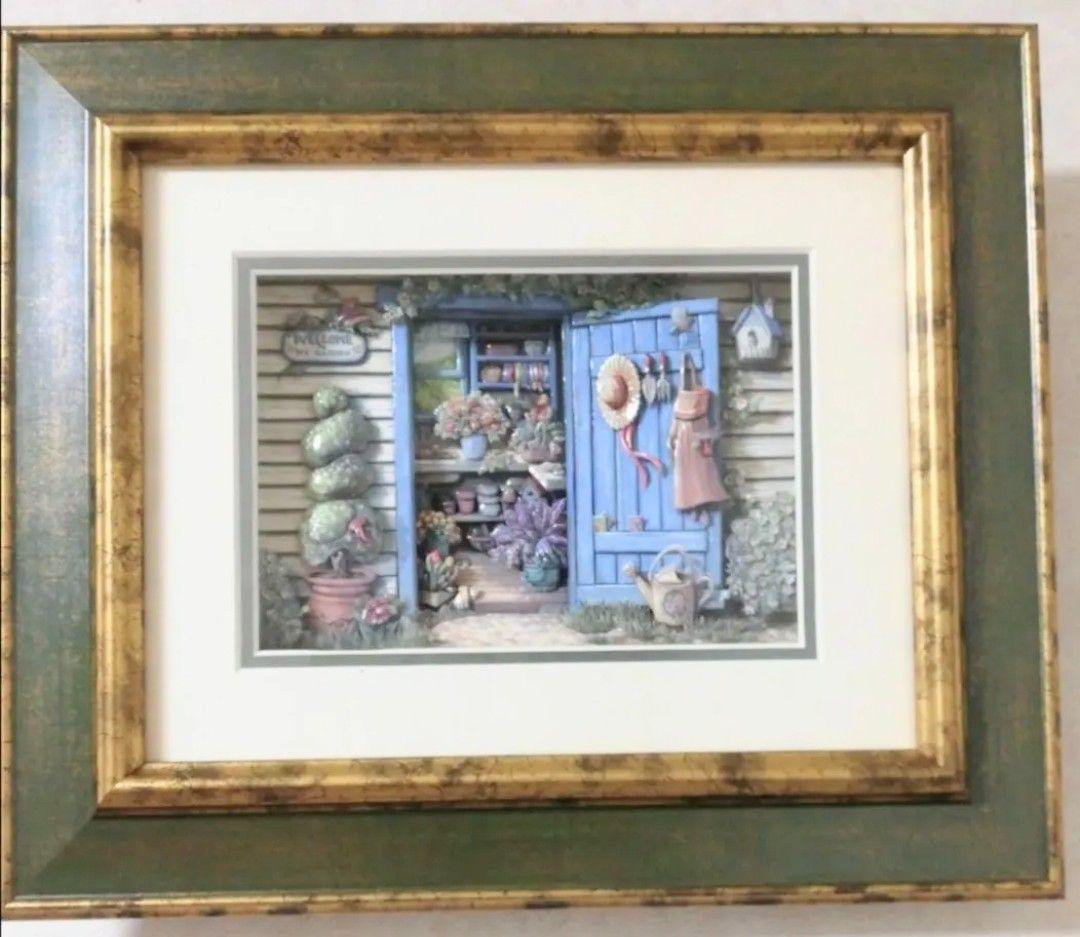 ウェルカムマイガーデン　 シャドーボックス　ハンドメイド