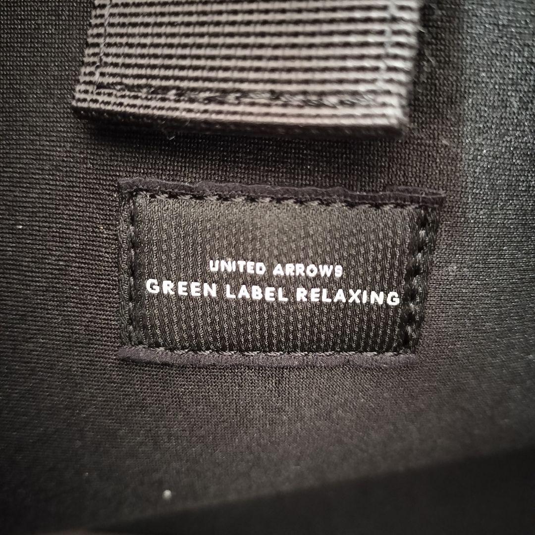 ユナイテッドアローズグリーンレーベル　レザートートバッグ　黒　ブラック　本革