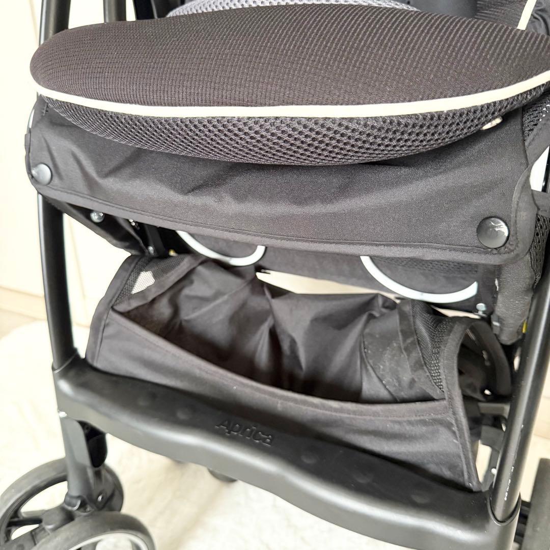 【美品】Apricaベビーカー 両対面式 ハンドルレザー ラクーナビッテSF