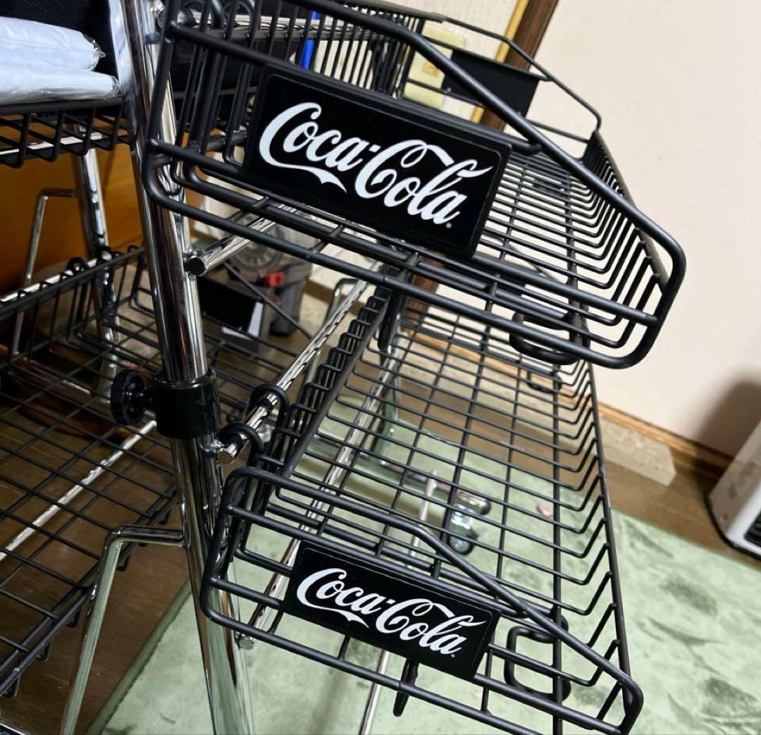 Coca-Cola スチールラック ブラック