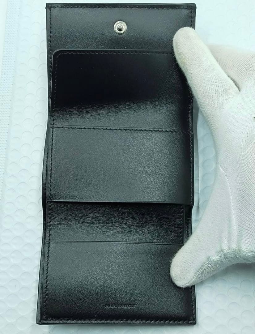 celine 財布　ウォレット　付属品完備　三つ折り財布　ブラック