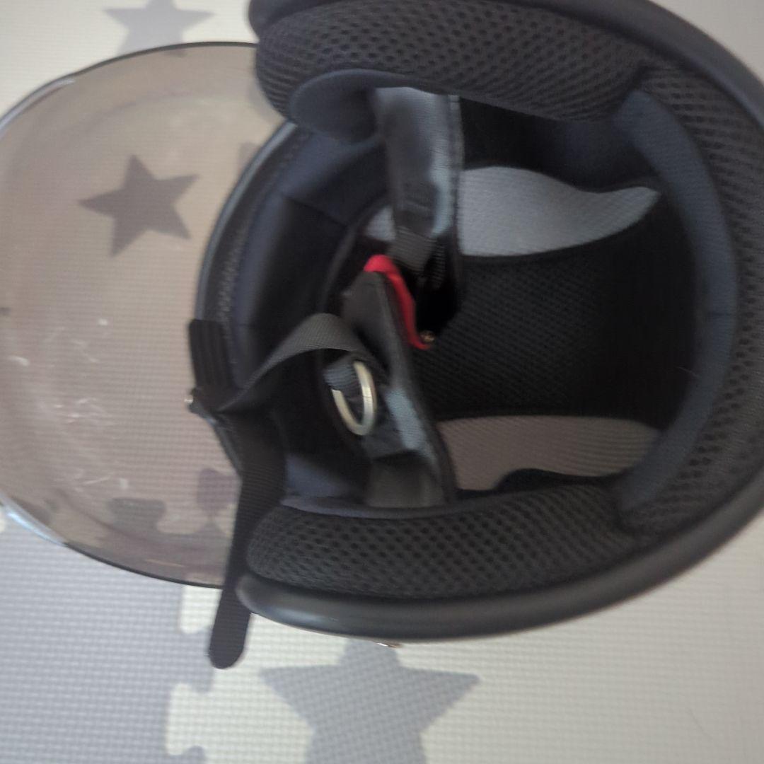 HONDA MonKey 赤X黒カラー ヘルメット ジェットヘル