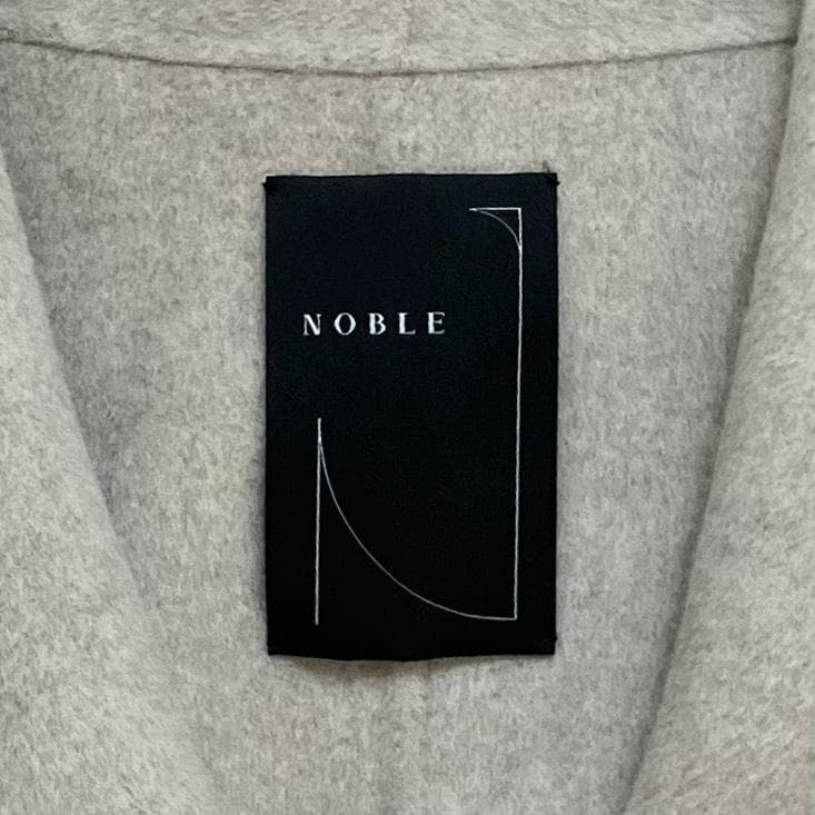 極美品✨ノーブル super160ショールカラーリバーコート ベルト 38 M