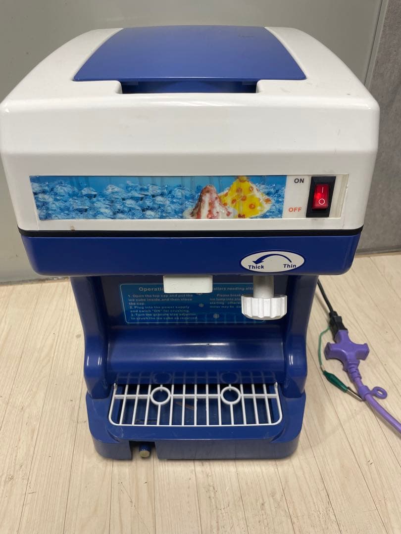 電動式アイススライサー ICE SHAVER かき氷機 BY-169 業務用