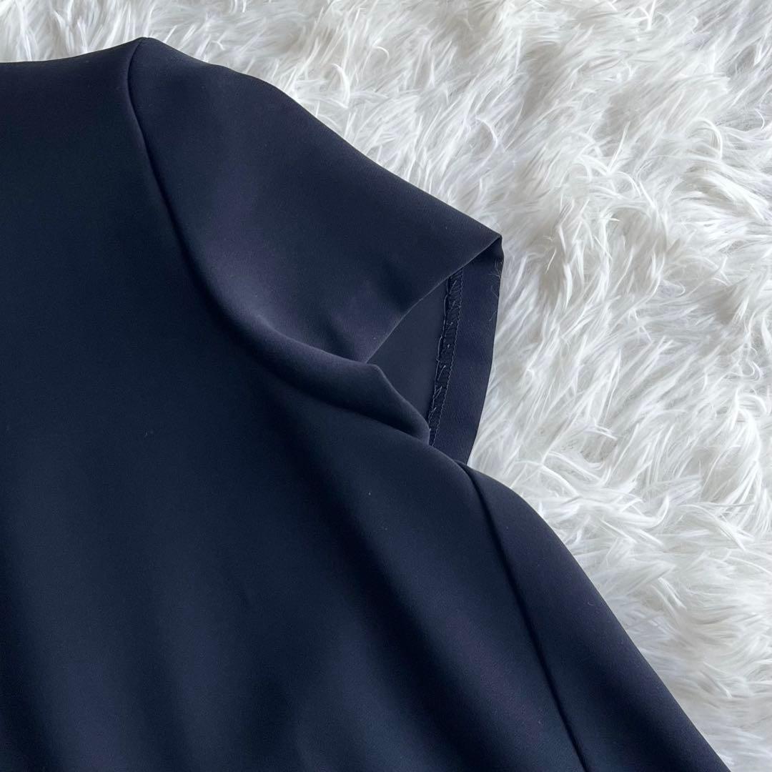 【未使用級】 ヨーコチャン バックギャザーブラウス 近年モデル ネイビー 36