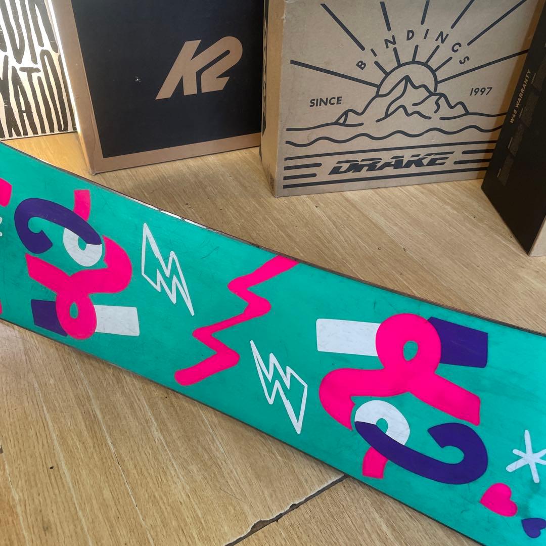 K2　キッズスノーボードセット　KANDI　90cm　バイン付4点セット