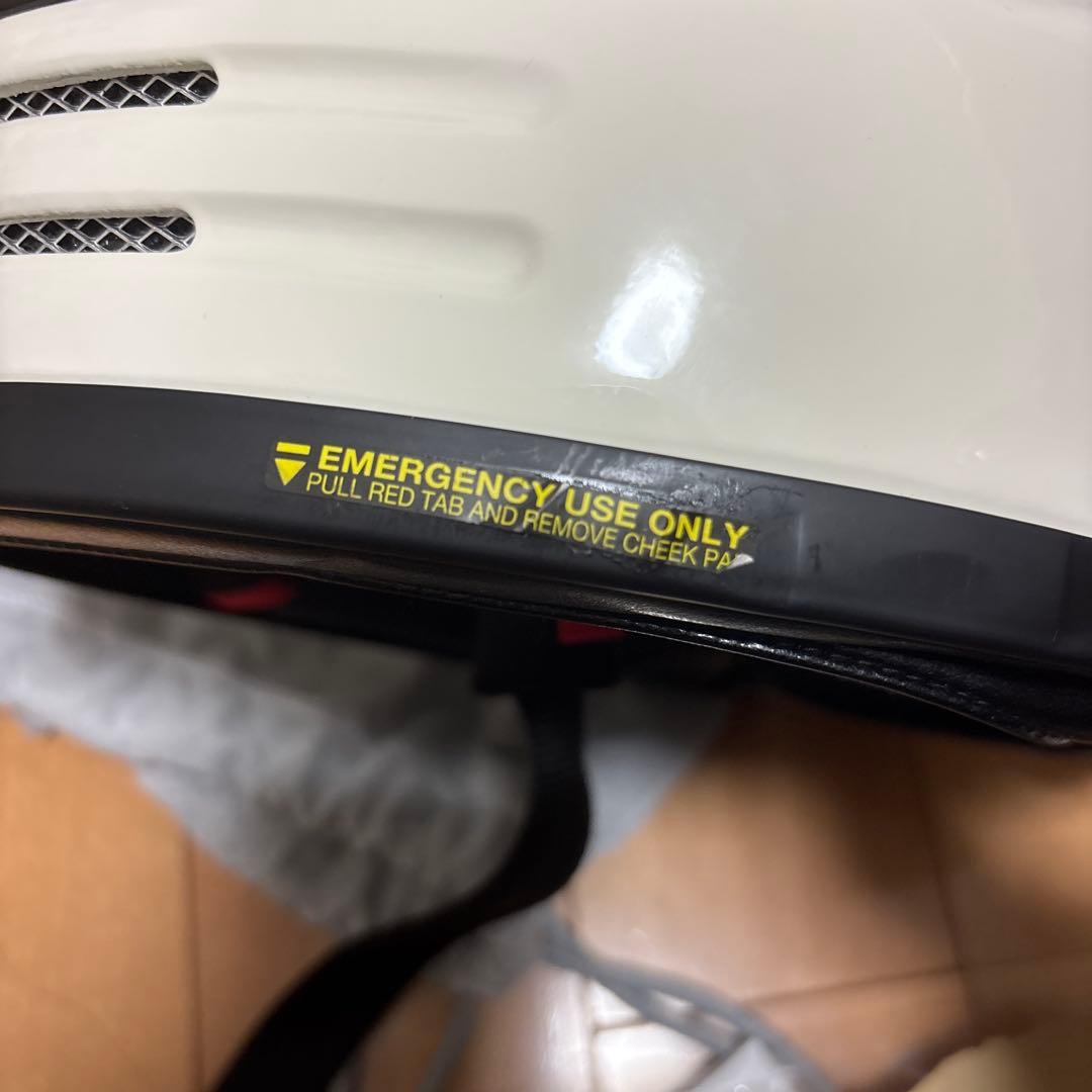 付属品ありSHOEI グラムスター フルフェイスヘルメット ホワイト Mサイズ