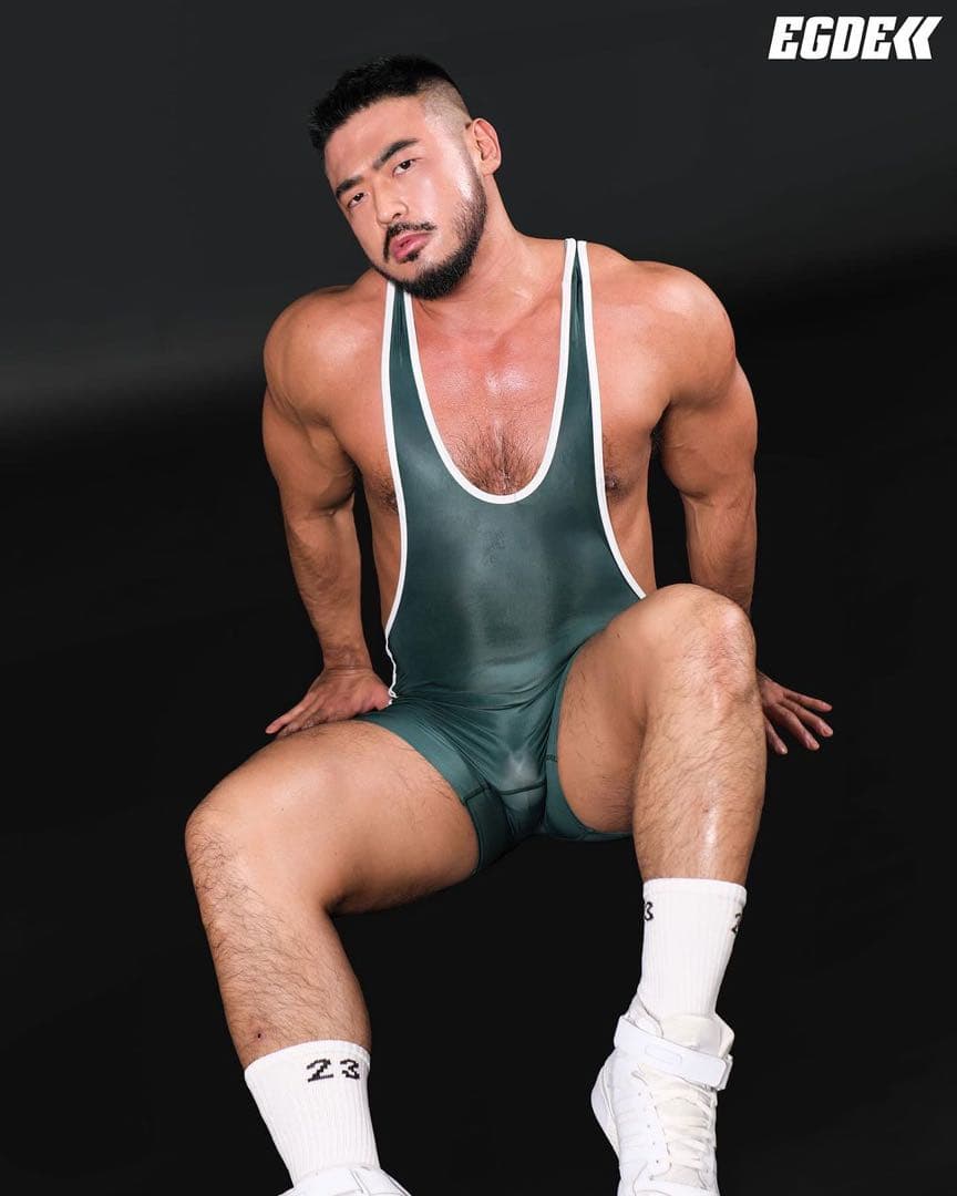 EGDE エッジ　VLM AIR シングレット　ジムウェア　サイズSM グリーン