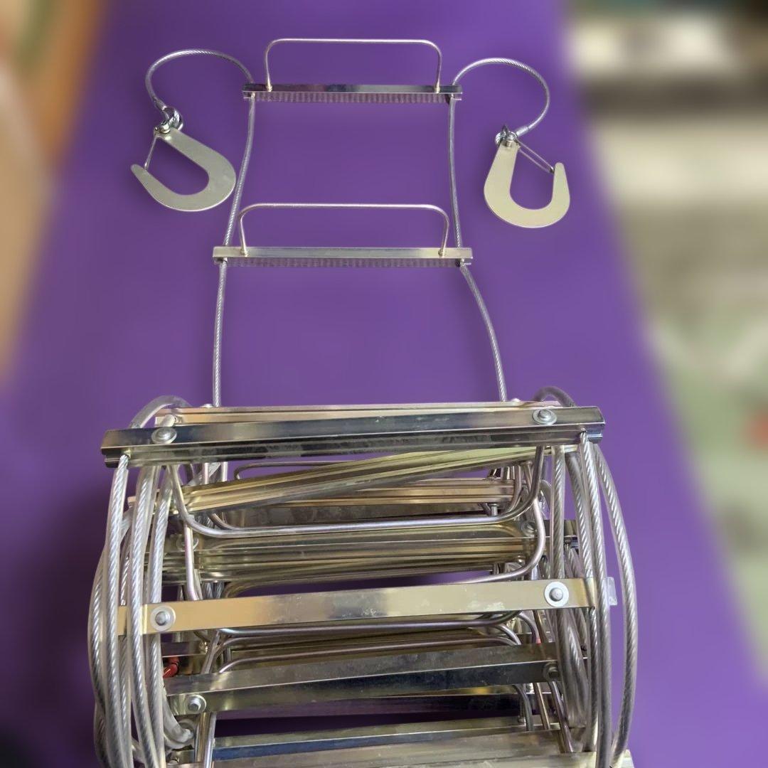 金属製避難はしご　7.5m ワイヤーラダー　美品　国家検定合格品　防災