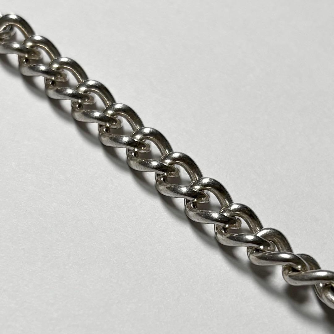 イギリス製　1979年　英国ヴィンテージ　IDブレスレット　喜平　シルバー925