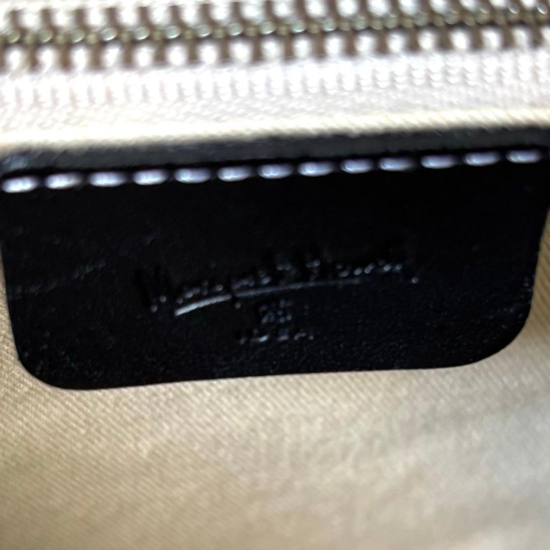 【A4収納可】マーガレットハウエル トートバッグ 本革 ブラック 肩掛け可