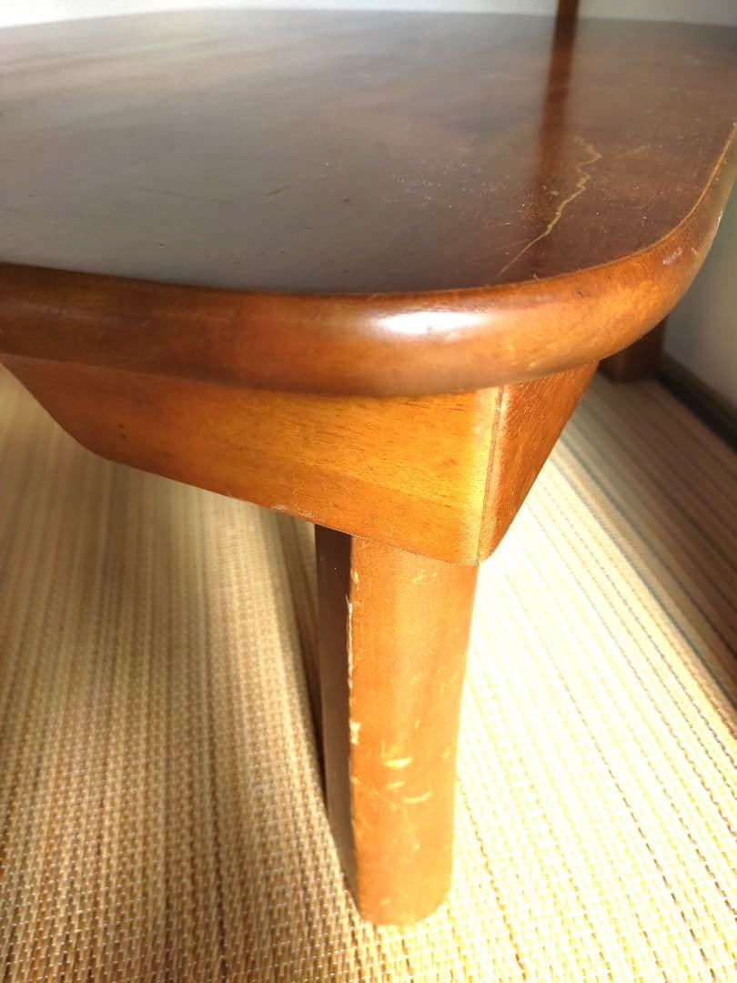 八幡産業　折りたたみテーブル　木製　昭和レトロ　古家具