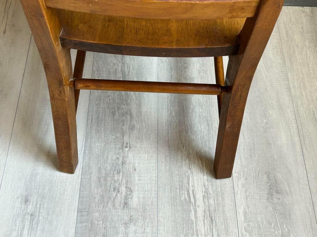 希少　アンティーク　シンプル　無垢材チェア　スポークチェア　ヴィンテージ　IZ