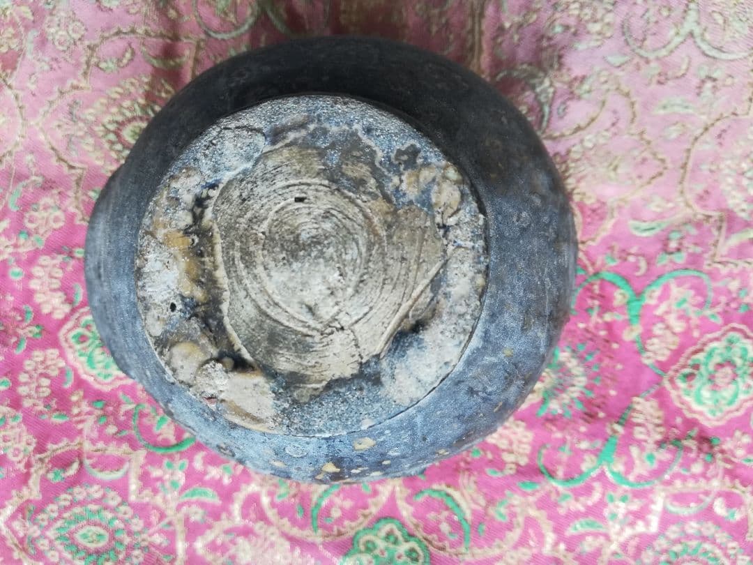 ♦安南 黒釉鳥形瓶 サワンカローク ソコタイ アンティーク骨董品コレクション