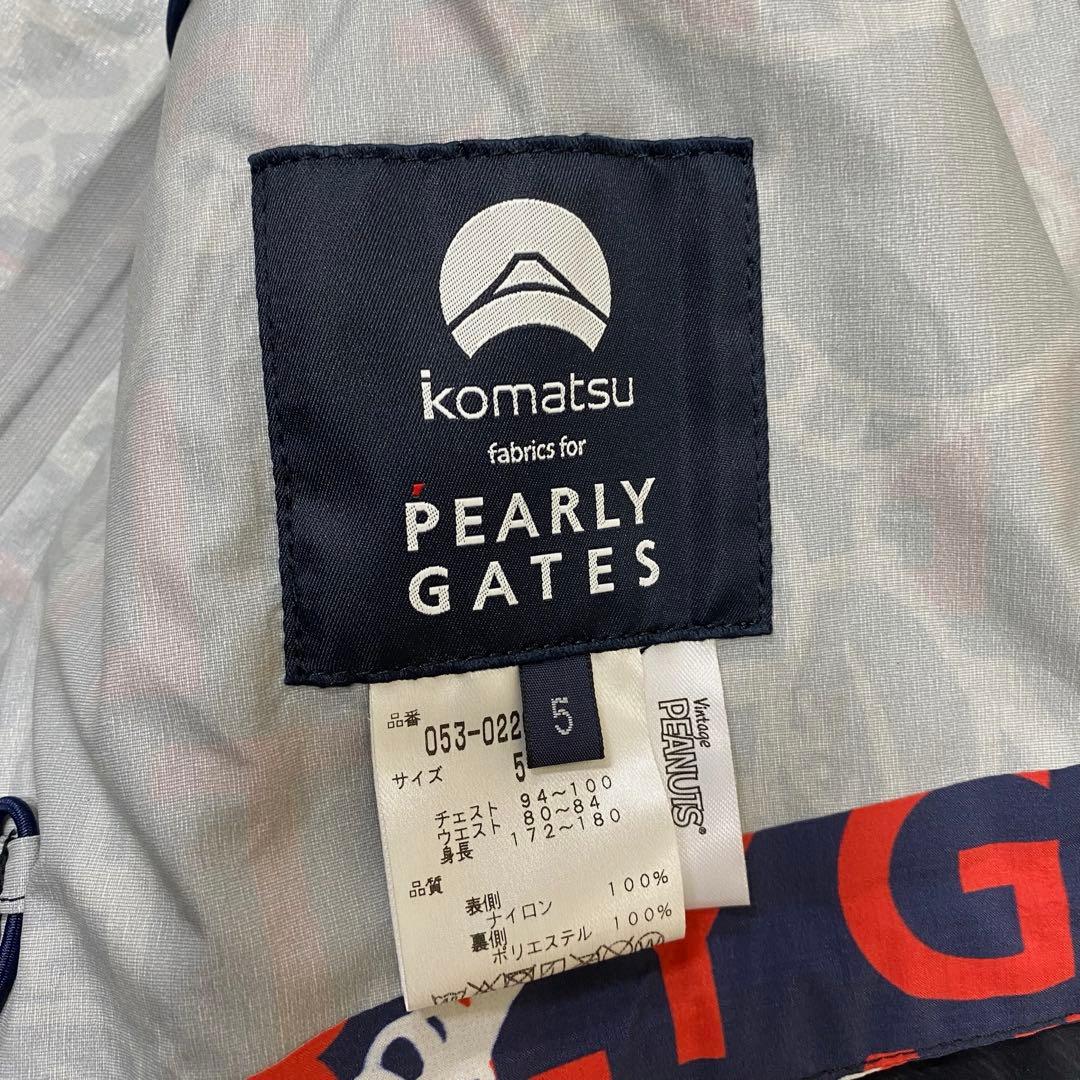 パーリーゲイツ　スヌーピー　ナイロンジャケット　ゴルフウェア　総柄　5