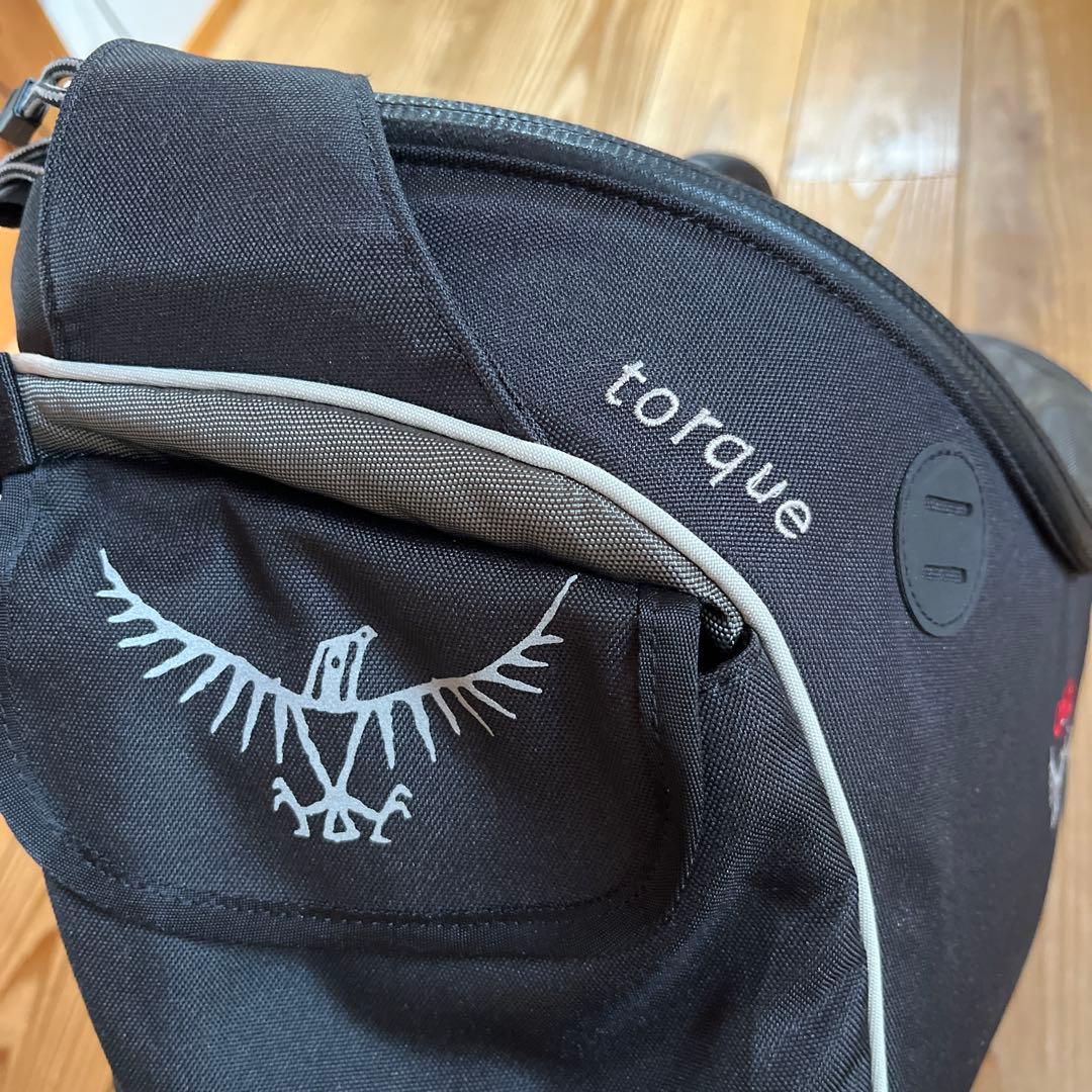 【美品】OSPREY torqueメッセンジャーバッグ ブラック オスプレー