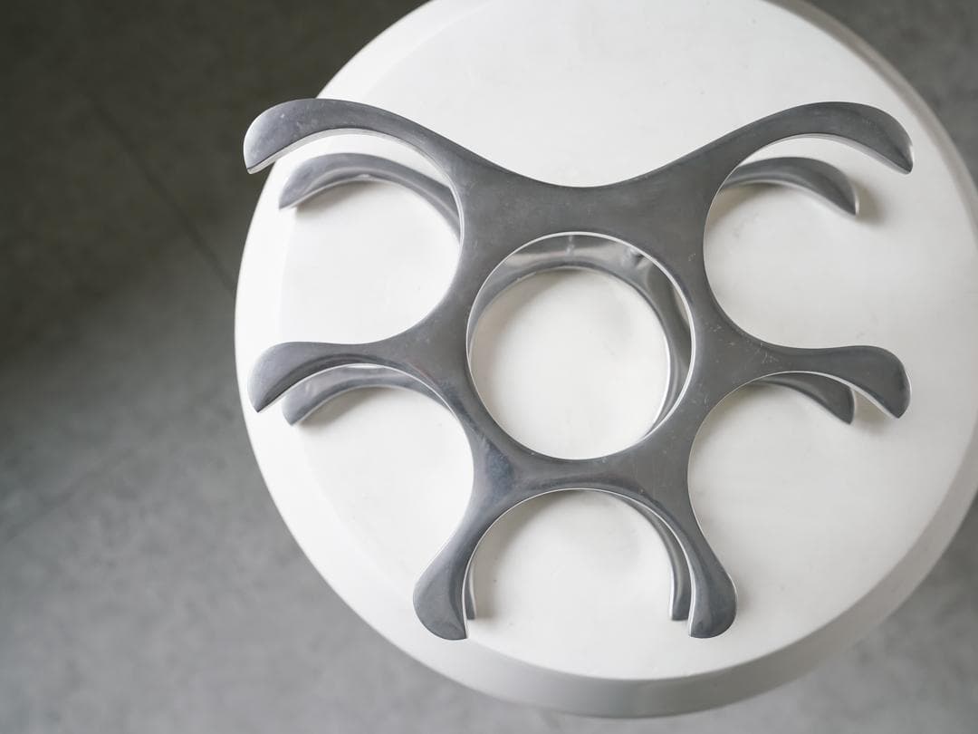 \"Michael Noll\" メタル ワインラック ヴィンテージ オブジェ