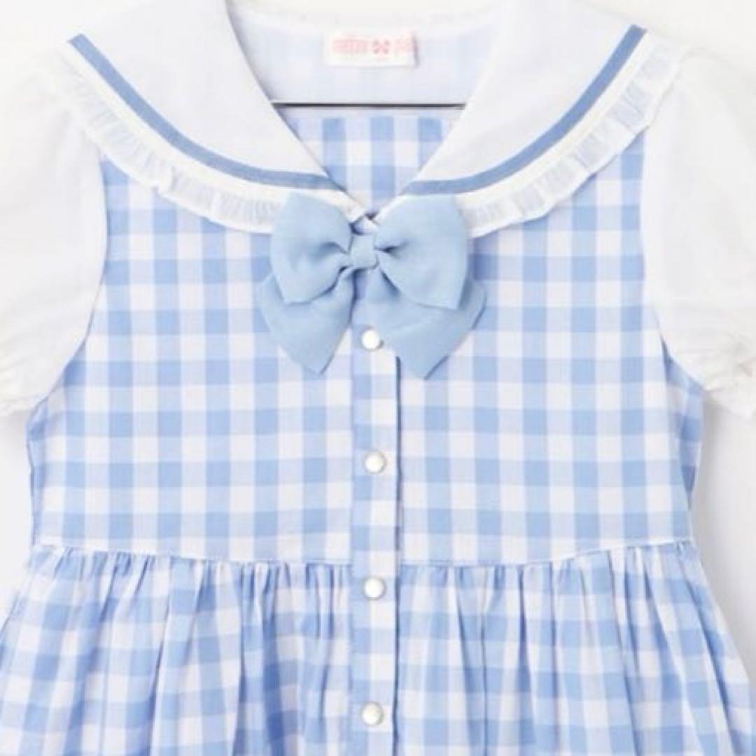 メゾピアノ 【マイメロディ・シナモロール】セーラーワンピース　140