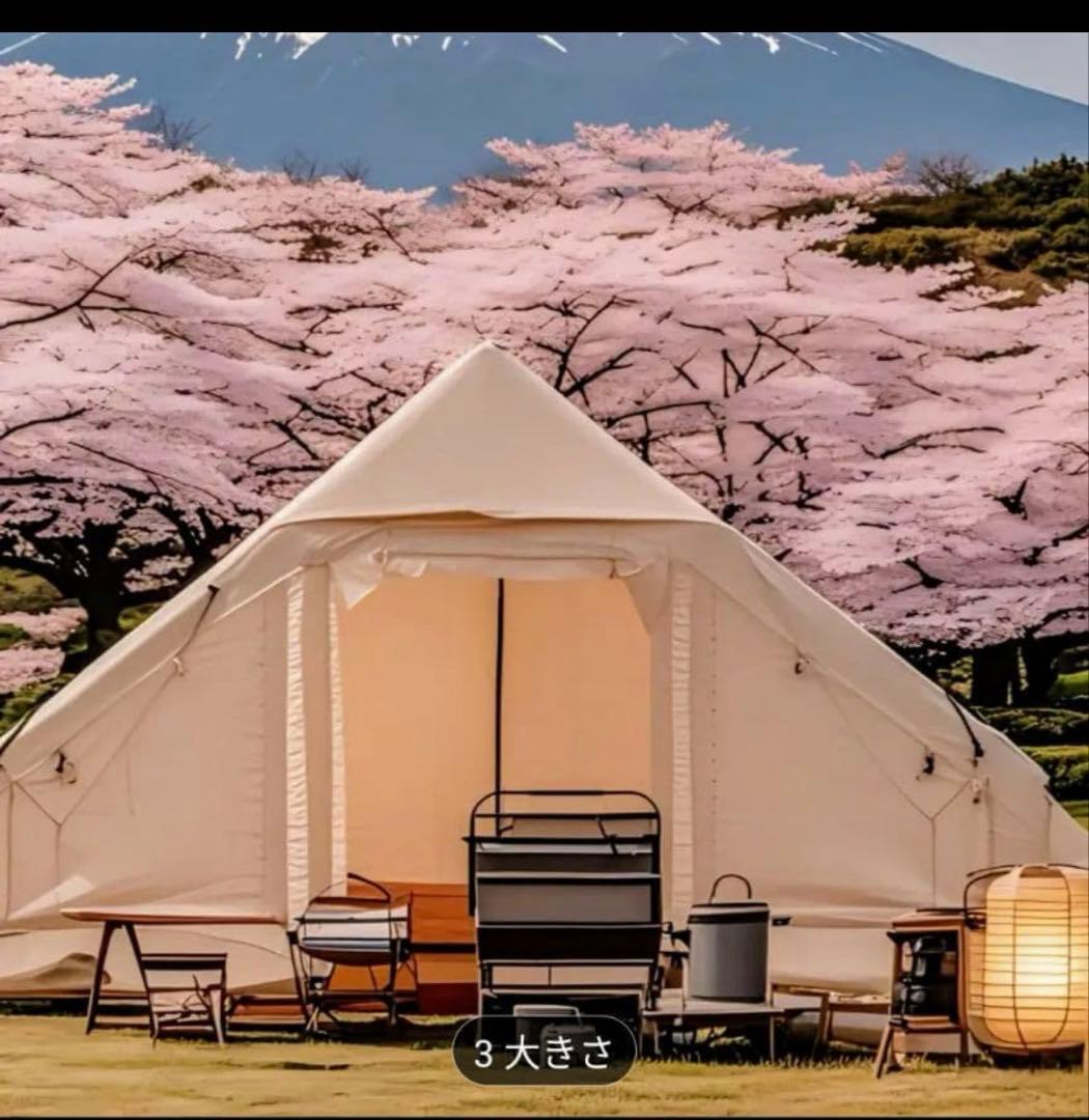 12㎡ Pakicetus インフレータブル・テント キャンプテント ベージュ