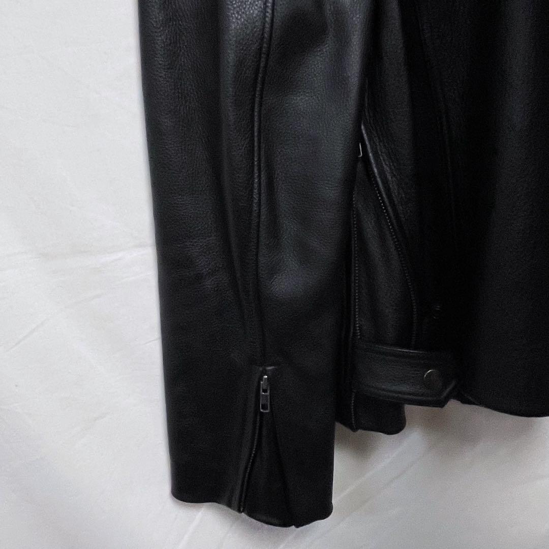 舶来堂 レザージャケット シングルライダースジャケット 革ジャン 牛革 本革