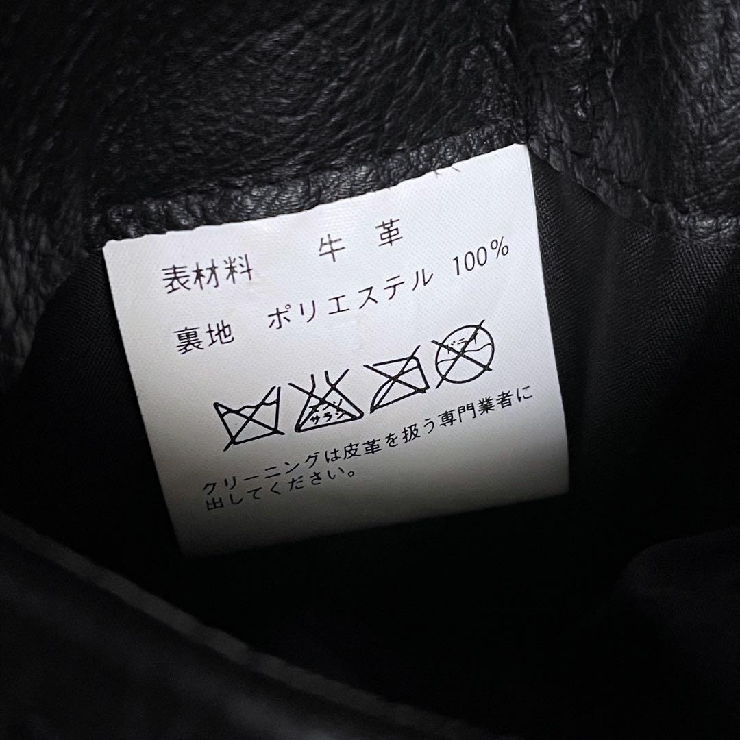 舶来堂 レザージャケット シングルライダースジャケット 革ジャン 牛革 本革