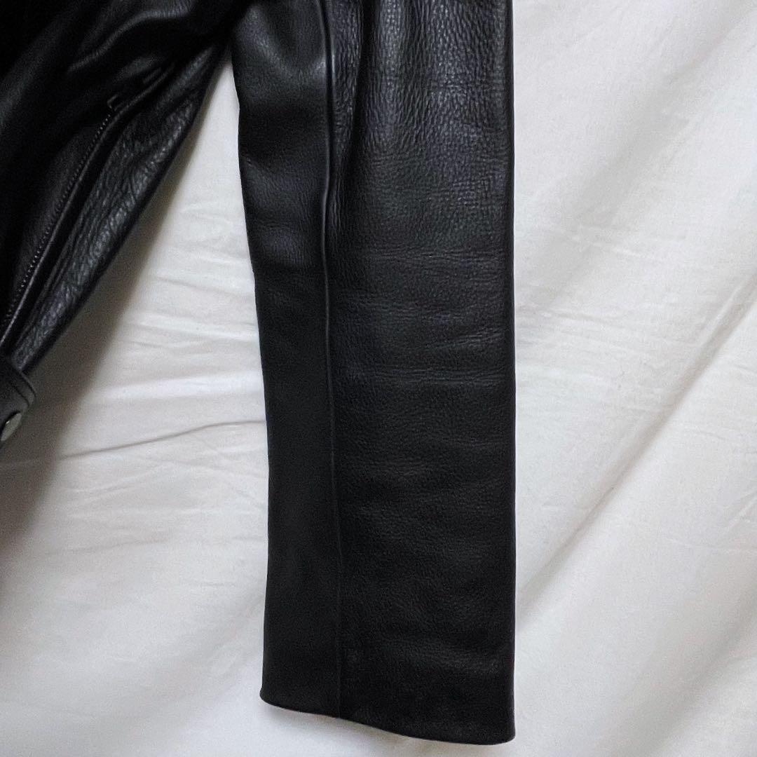 舶来堂 レザージャケット シングルライダースジャケット 革ジャン 牛革 本革