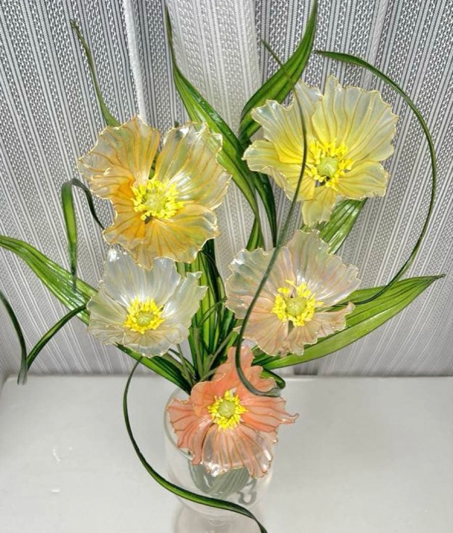 アメリカンフラワー　ディップフラワー　NO.179（ポピー）とNO.180