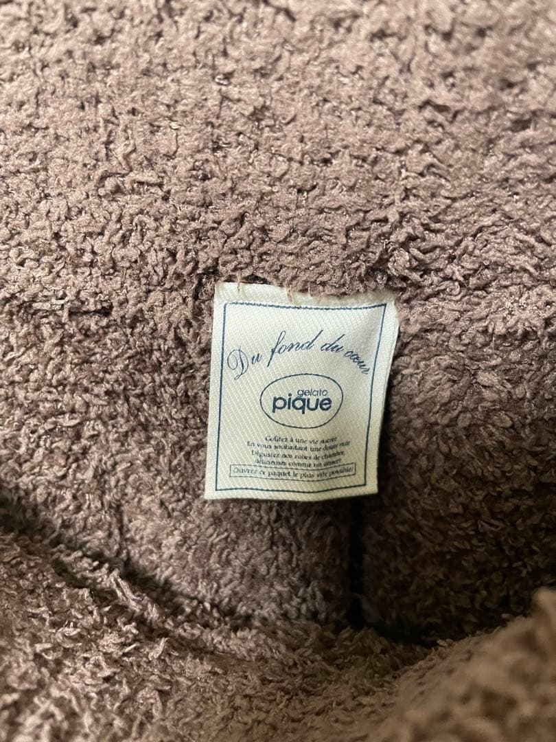 ジェラピケ　パウダーメランジベアジャガードプルオーバー&ロングパンツセット