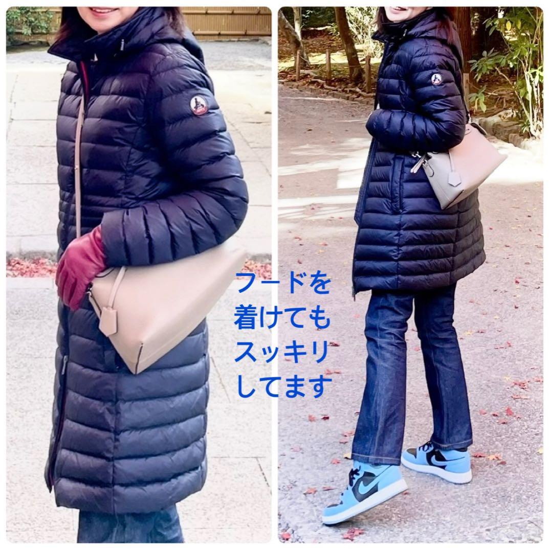 JOTT ダウンコートVero WDOW14ライトダウン フード付き セミロング