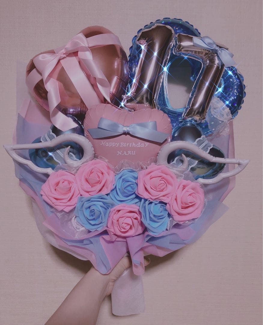 maru　バルーンアレンジ バルーンブーケ　フラスタ　卓フラ　推し