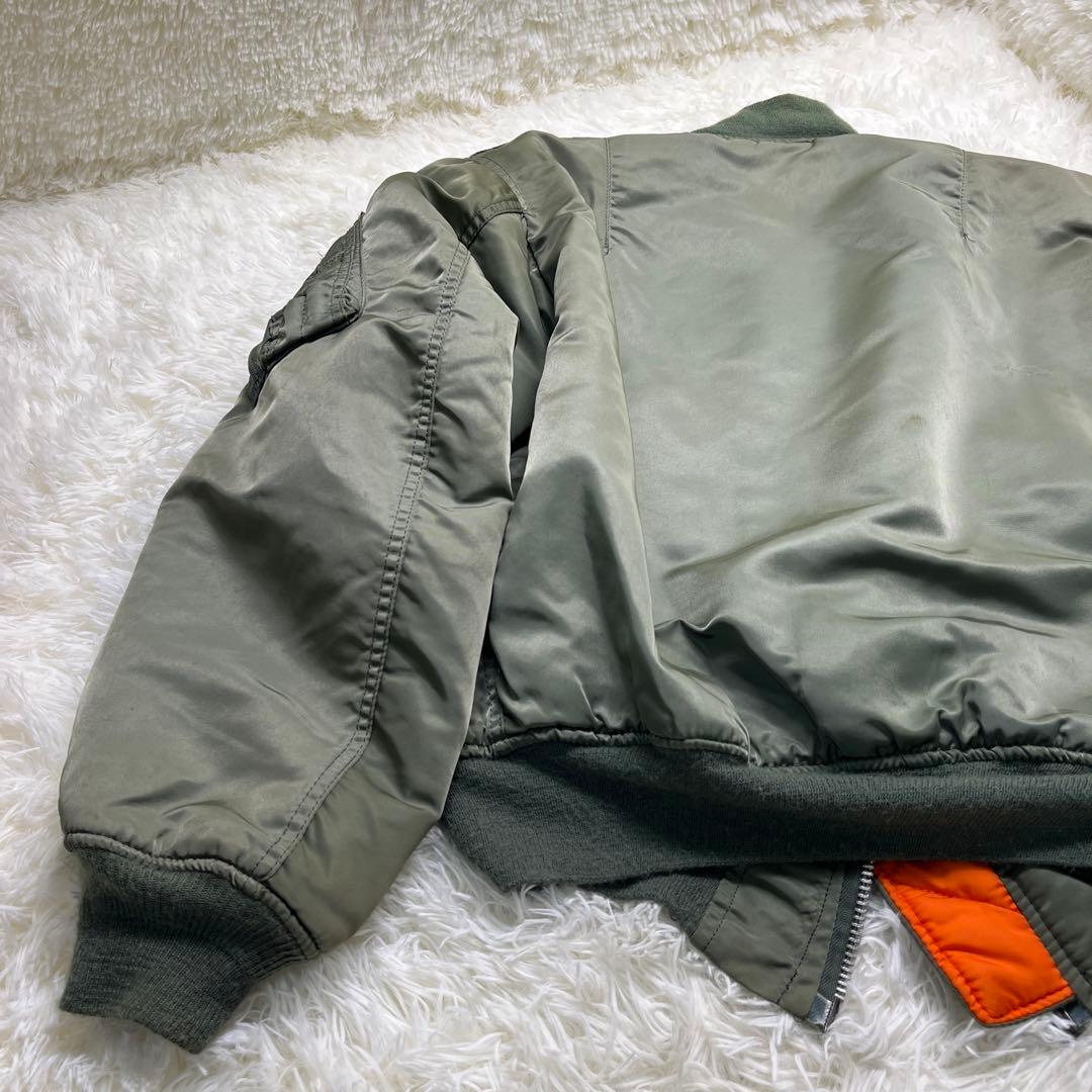 80s 希少 ALPHA アルファ MA-1 フライトジャケット USA製