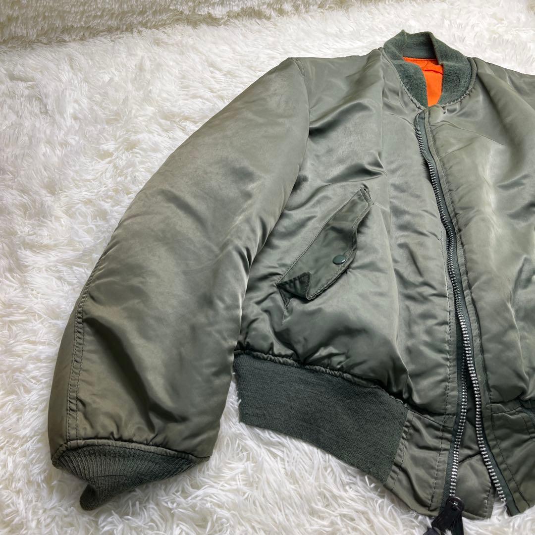80s 希少 ALPHA アルファ MA-1 フライトジャケット USA製