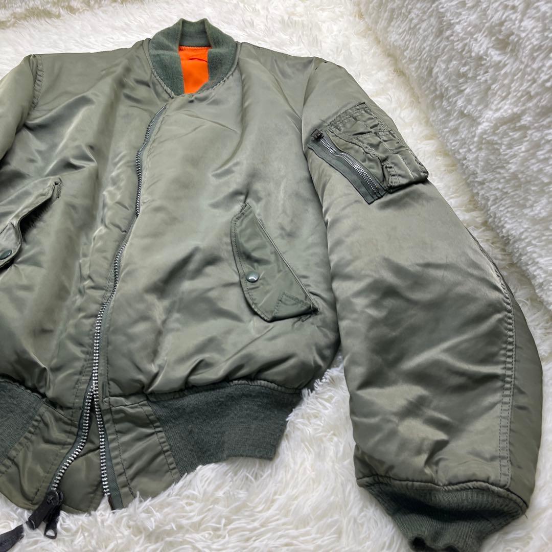 80s 希少 ALPHA アルファ MA-1 フライトジャケット USA製