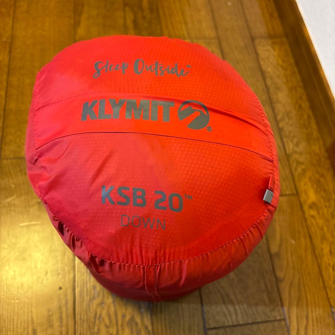 KLYMIT KSB 20 Down 赤 寝袋 シュラフ✨
