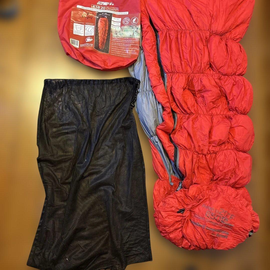 KLYMIT KSB 20 Down 赤 寝袋 シュラフ✨
