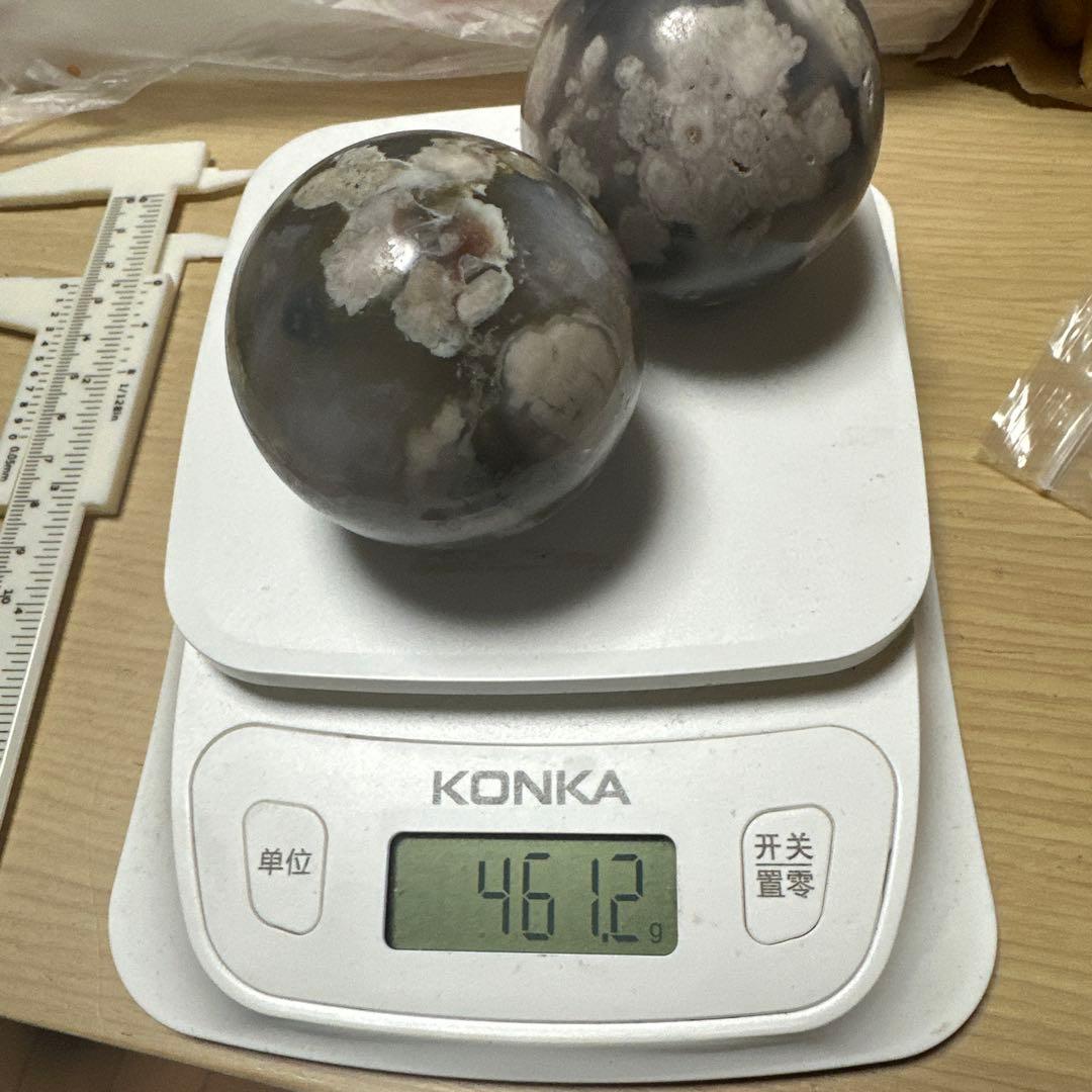 桜瑪瑙 グリーン瑪瑙共生スフィア ヒマラヤ水晶　スフィア　クォーツインクォーツ！