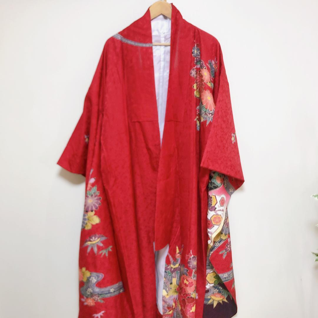 【成人式振袖フルセット】京都きもの友禅　振袖　赤