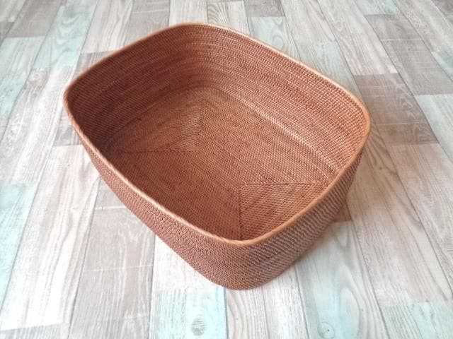 2種類セット●B5＆A4丸み有長方形ケース●無地●アタ●バリ島●1024.4