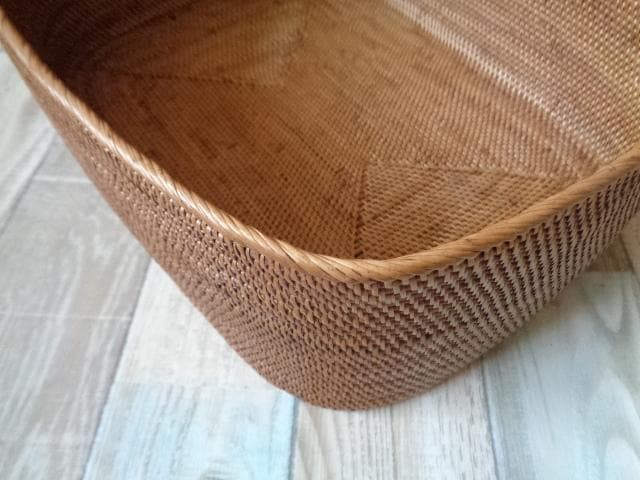 2種類セット●B5＆A4丸み有長方形ケース●無地●アタ●バリ島●1024.4