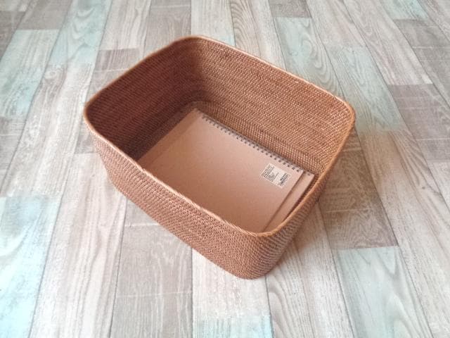 2種類セット●B5＆A4丸み有長方形ケース●無地●アタ●バリ島●1024.4