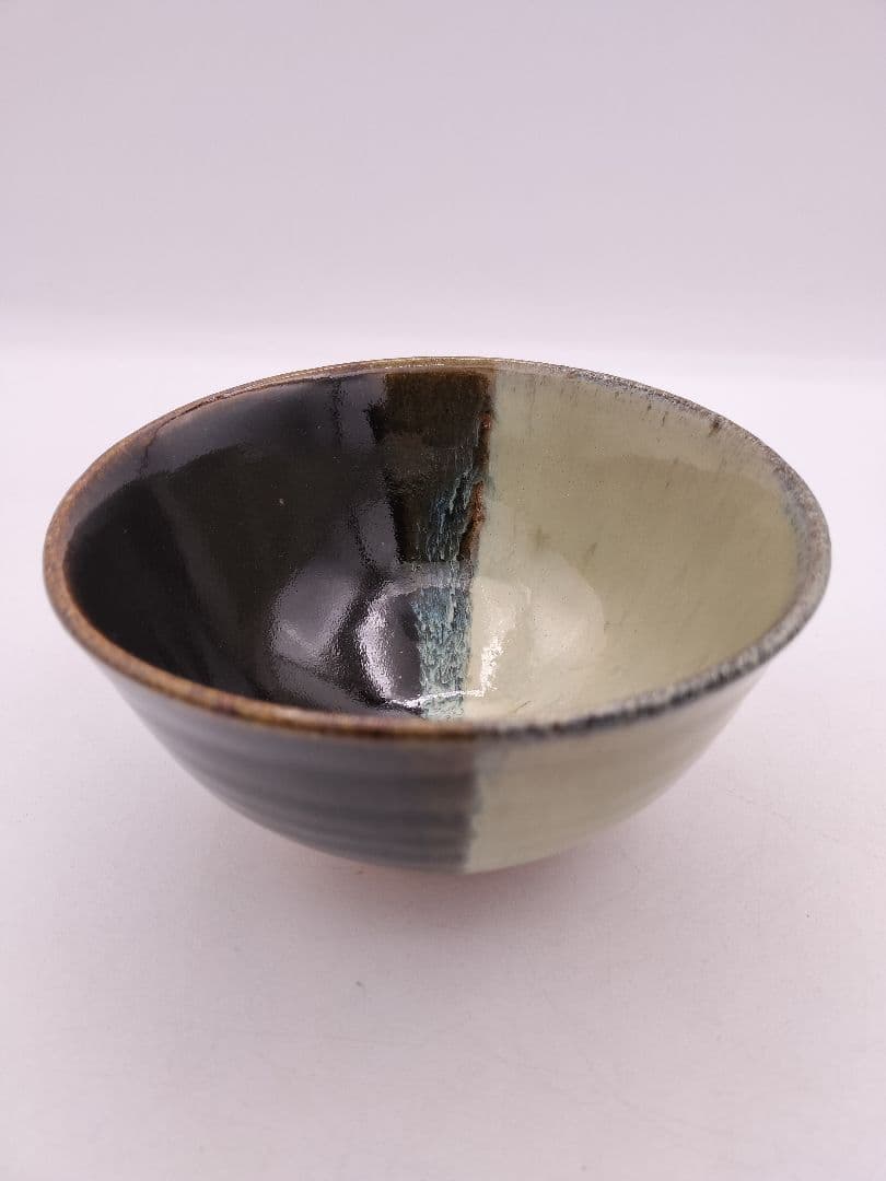 c596 数茶碗 朝鮮唐津 片身変り 10客 武村利左衛門 木箱 茶道具 古物