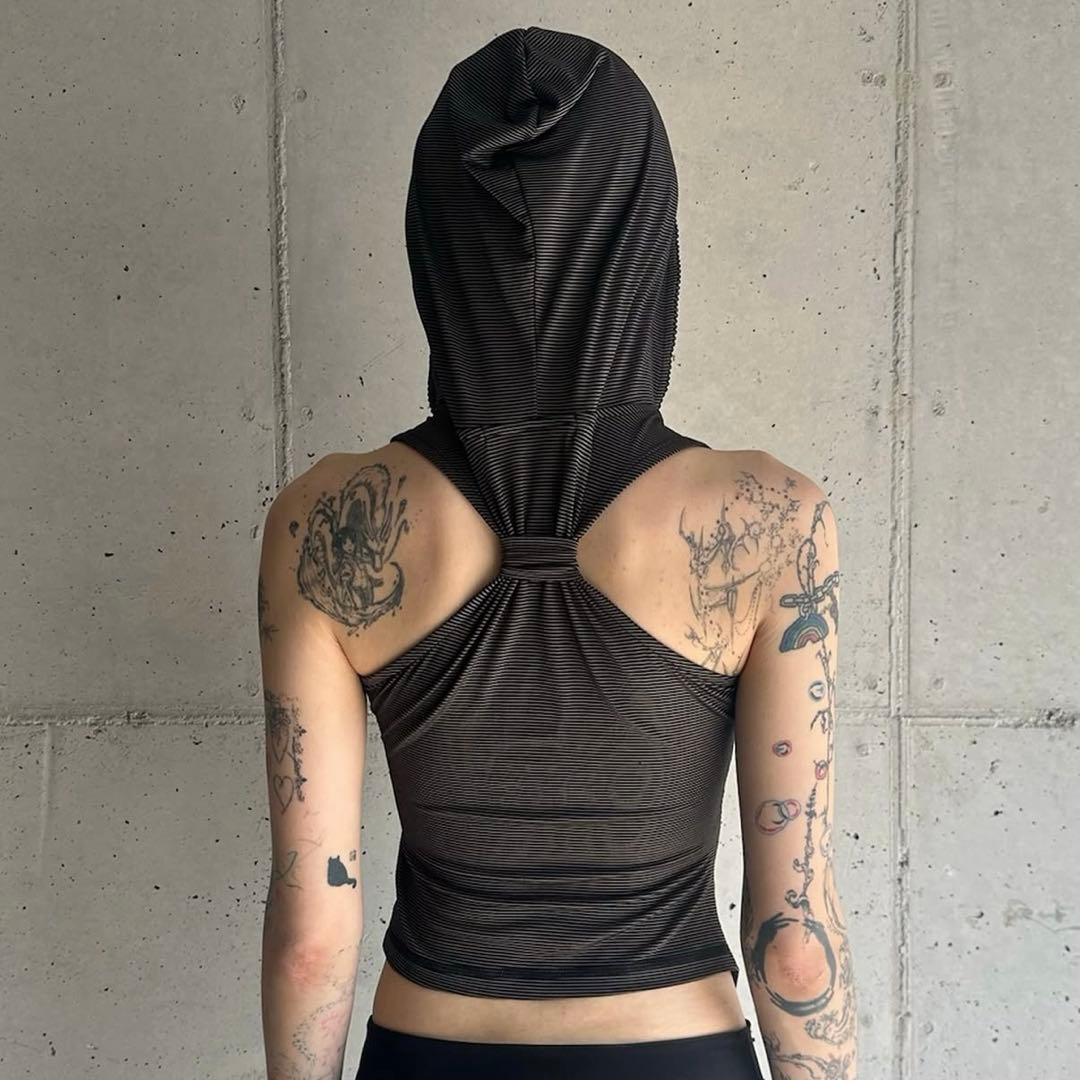 トップス MSCHF HOODED STRIPE VEST