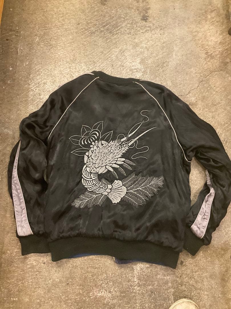 ドゥニーム　孔雀スカジャン　DENIME