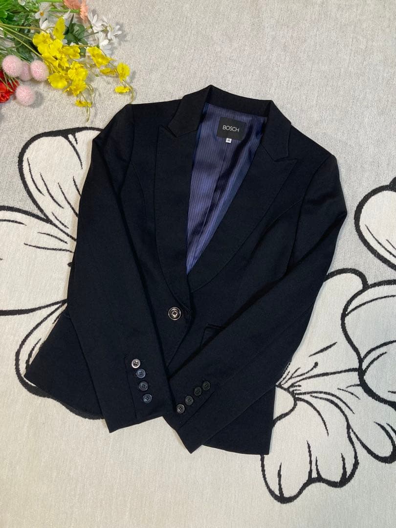 BOSCHボッシュ表生地毛98％ スーツ セットアップ ジャケットズボン美品入社