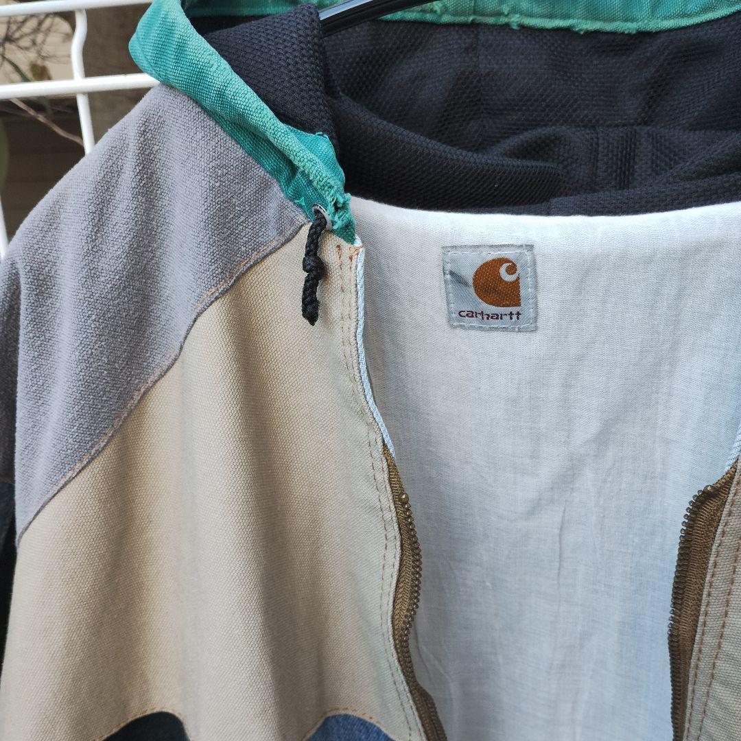 マ*ト様 カーハート　パッチワークデザイン 再構築　アクティブジャケット型　古着